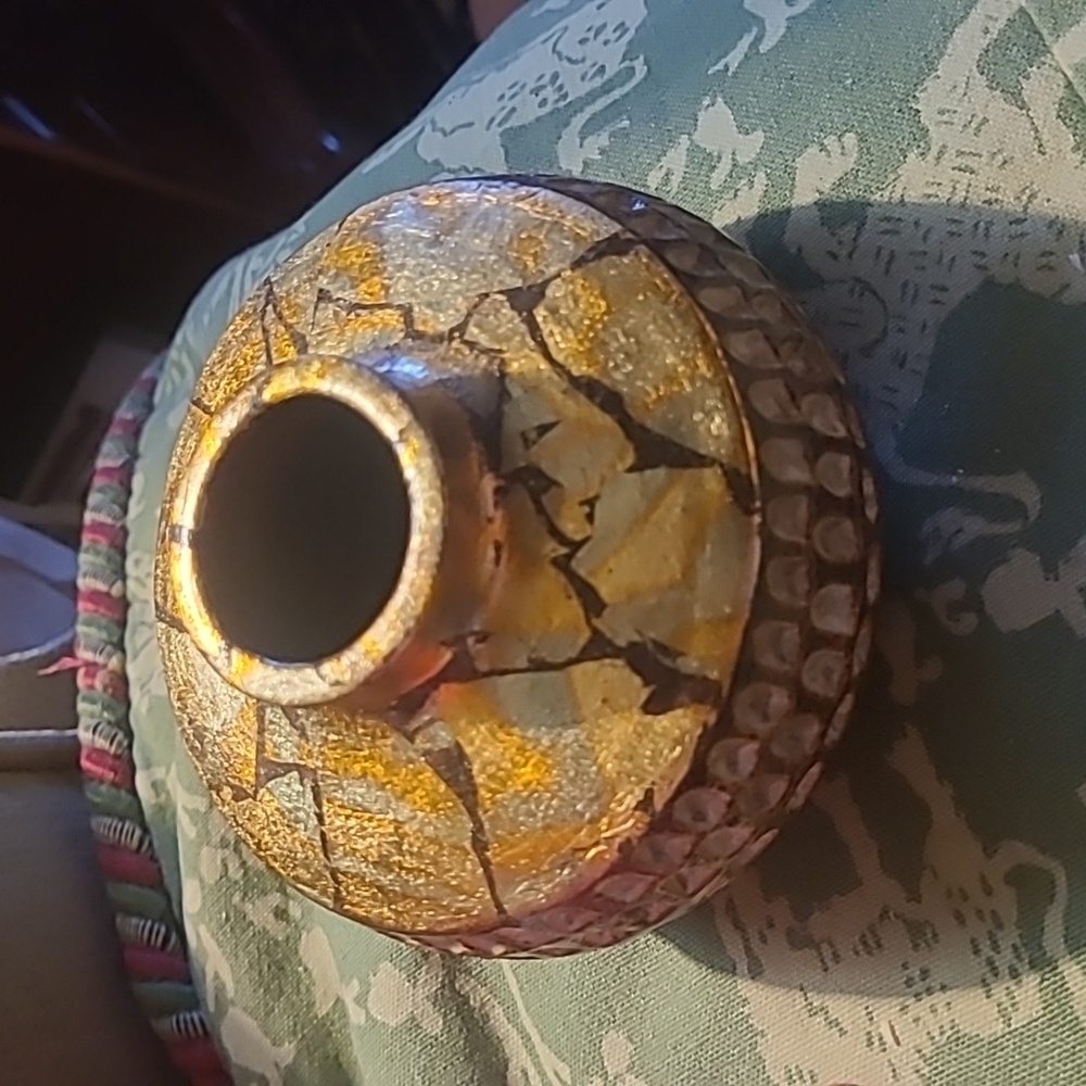 A small pottery vase